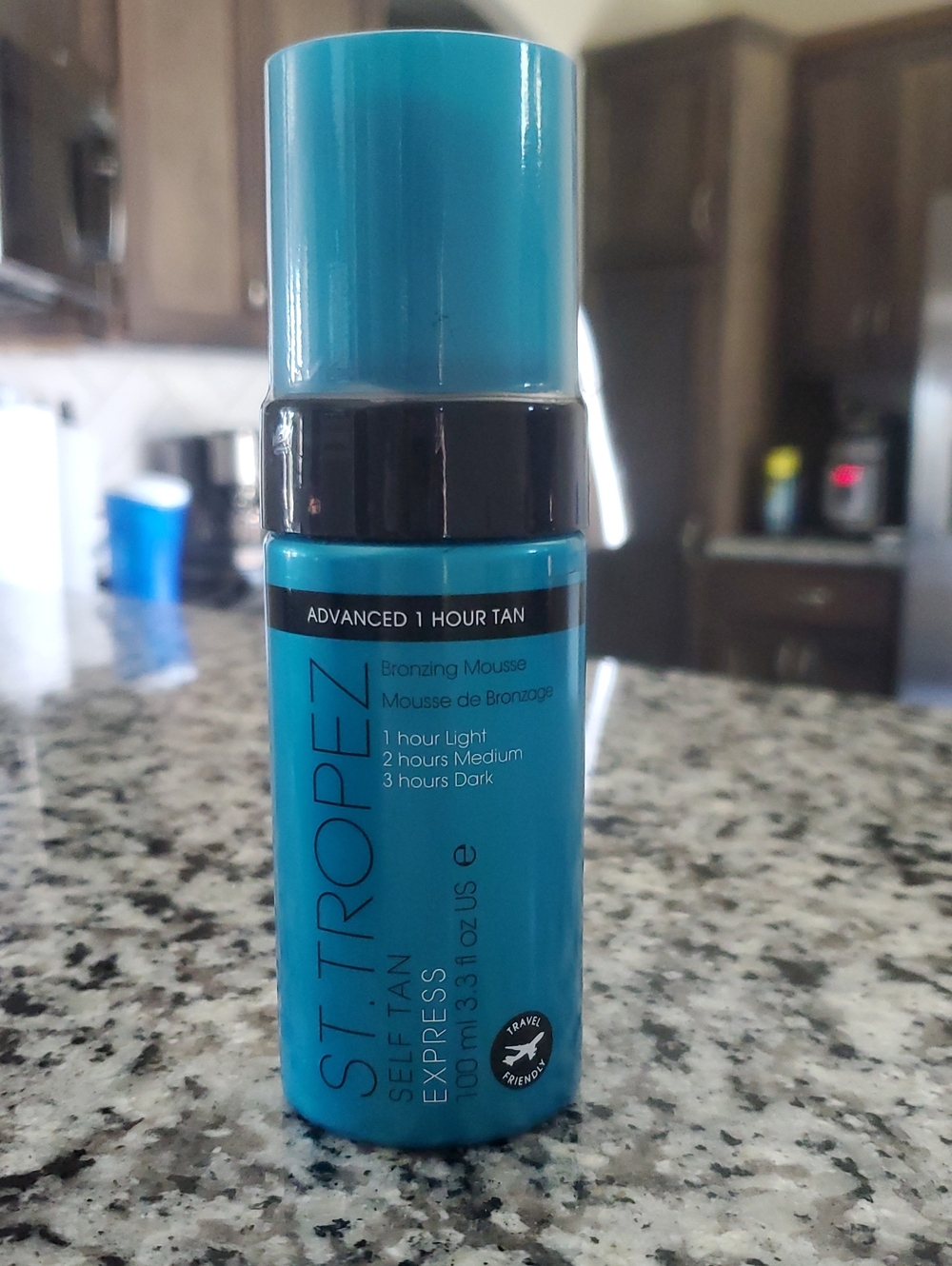 NWOT Original Packaging St. Tropez Self Tan Express Mousse - Teal Blue Bottle